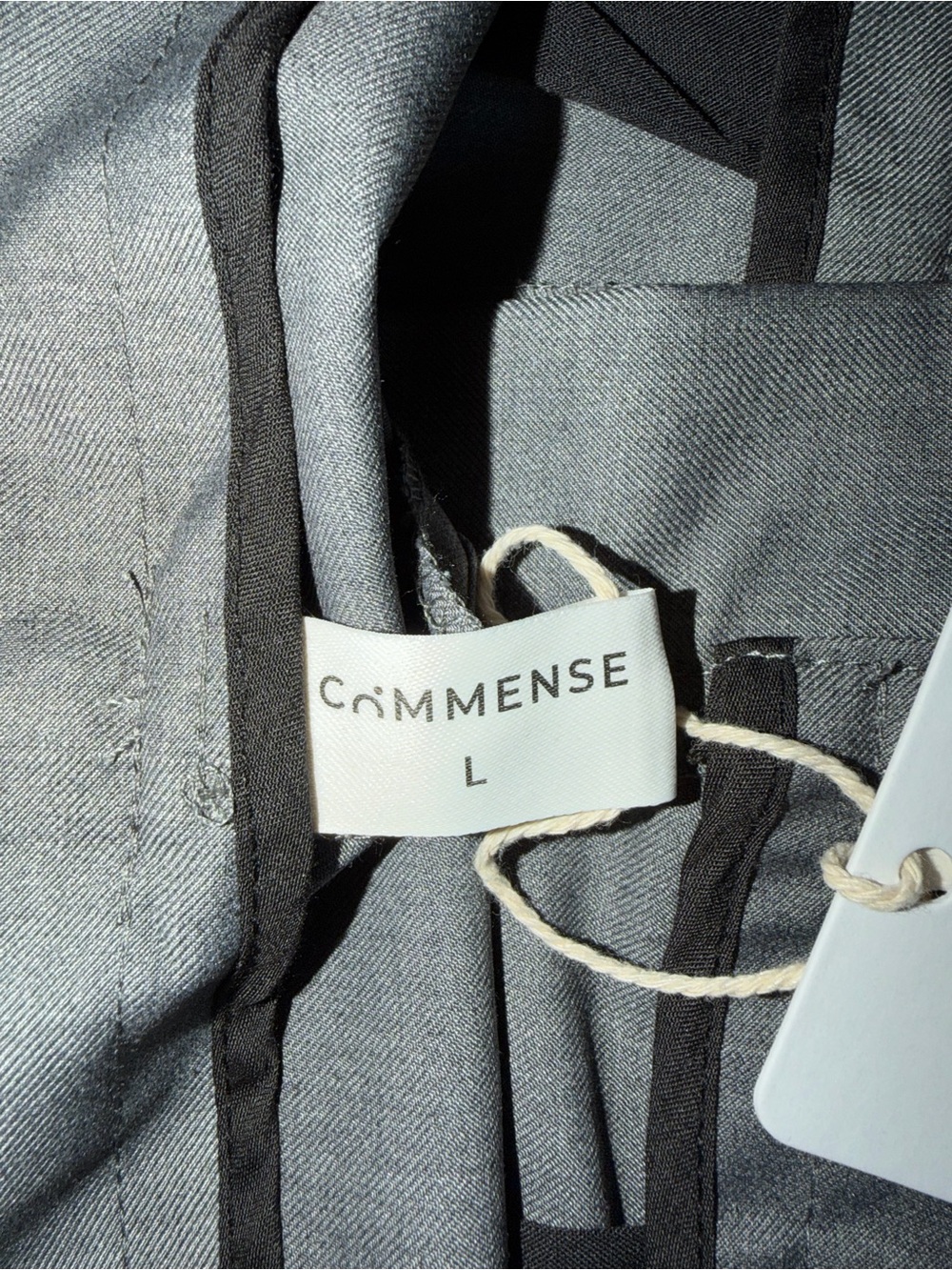 Commense High-Waist Wide-Leg Trousers in Gray - Picture 4 of 5